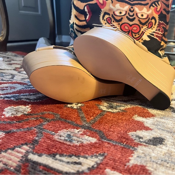 Gucci look à like wedge platform sandals - Picture 5 of 5